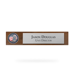 Desk Nameplate w/ Coin (HSI)