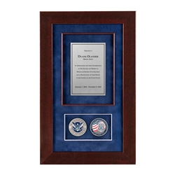 Recognition Shadow Box (Cherry) w/ Coins (HSI)