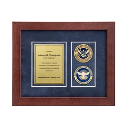 Desk Frame w/ 2 Coins Award (TSA)
