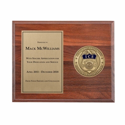 Medallion Plaque Award (ICE)