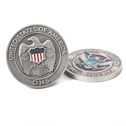 DHS Challenge Coin - Nickel/Silver