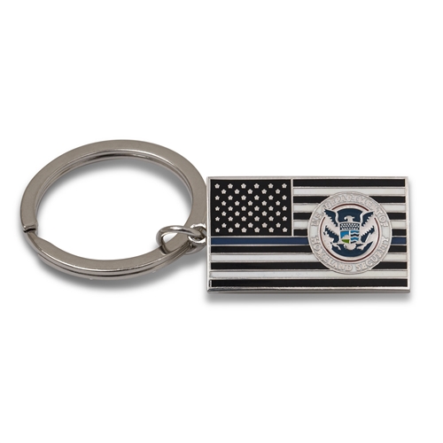 Blue Line Key Ring (DHS)