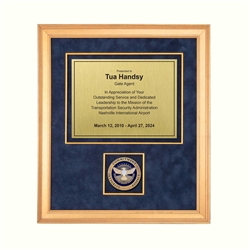 Recognition Shadow Box w/ Medallion (TSA)