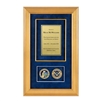 Recognition Shadow Box (Gold) w/ Coins (CISA)