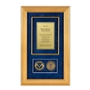 Recognition Shadow Box (Gold) w/ Coins (USCIS)