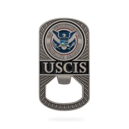Dog Tag/Bottle Opener Coin (USCIS)