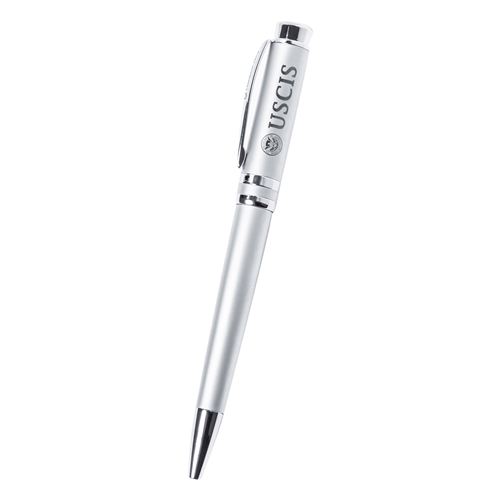 USCIS Satin Chrome Ballpoint Pen