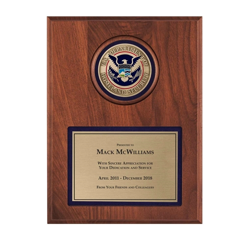 Medallion Plaque (DHS)