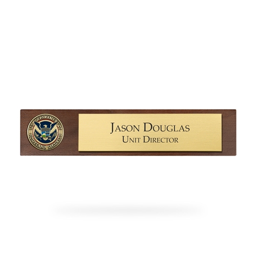 Desk Nameplate W Coin Dhs