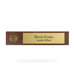 Desk Nameplate w/ Coin (USCIS)