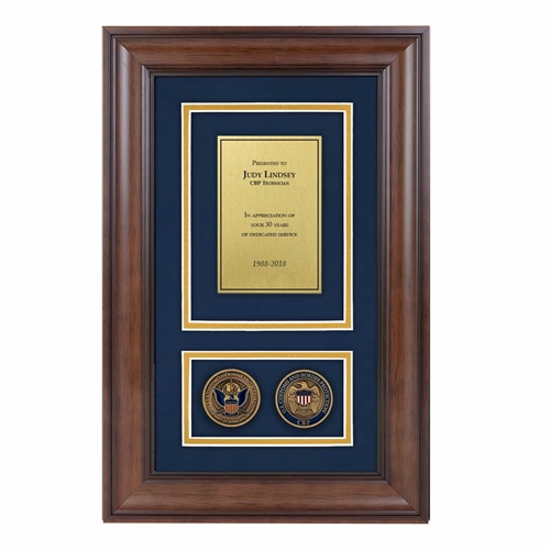Recognition Shadow Box w/ Coins (CBP)