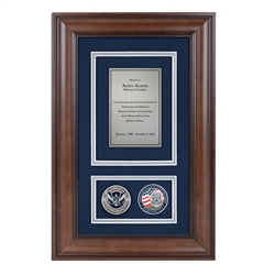 Recognition Shadow Box w/ Coins (HSI)