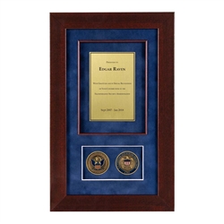 Recognition Shadow Box (Cherry) w/ Coins (CBP)