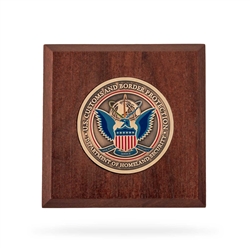 Wooden Paperweight w/ Coin (CBP)