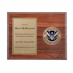 Medallion Plaque Award (DHS)