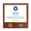 Certificate Plaque w/ 2 Coins (TSA)
