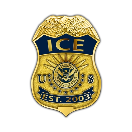 ICE Badge Lapel Pin