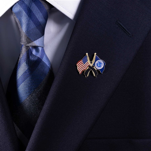 USA/DHS Mourning Lapel Pin