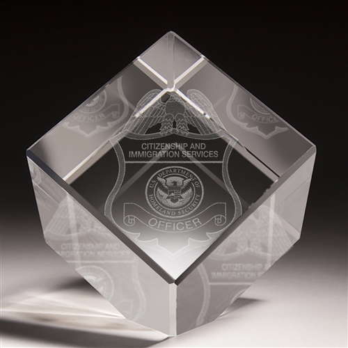 3-D Crystal Cube (USCIS)