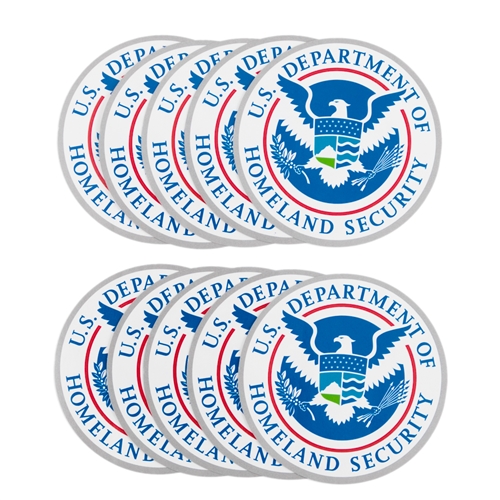 DHS Seal Vinyl Stickers (10 pack)