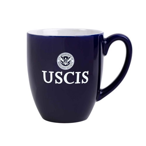 USCIS Blue Bistro Mug