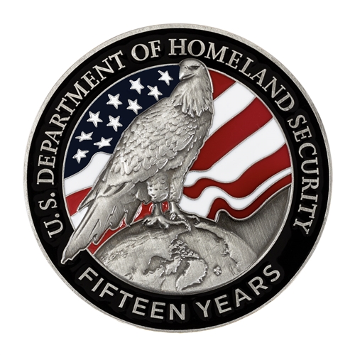 DHS 15th Anniversary Coin