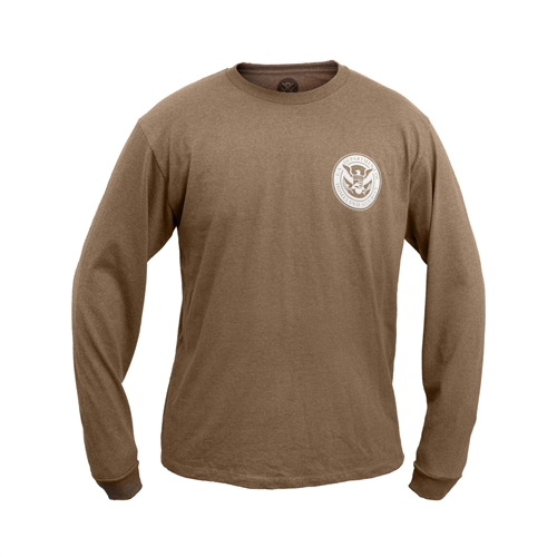 Mocha Brown Long Sleeve T-Shirt (DHS)