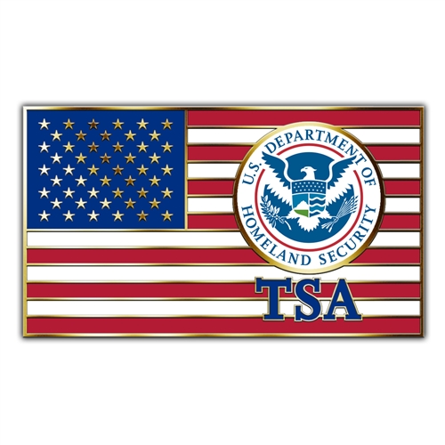TSA American Flag Lapel Pin