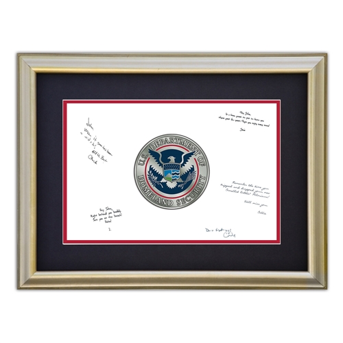 DHS Framed Signature Board