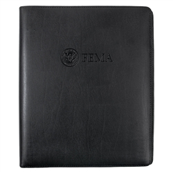 FEMA Leather 3-Ring Binder (Black)