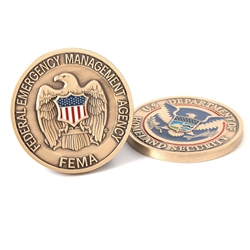 FEMA Agency Coin - Brass/Color
